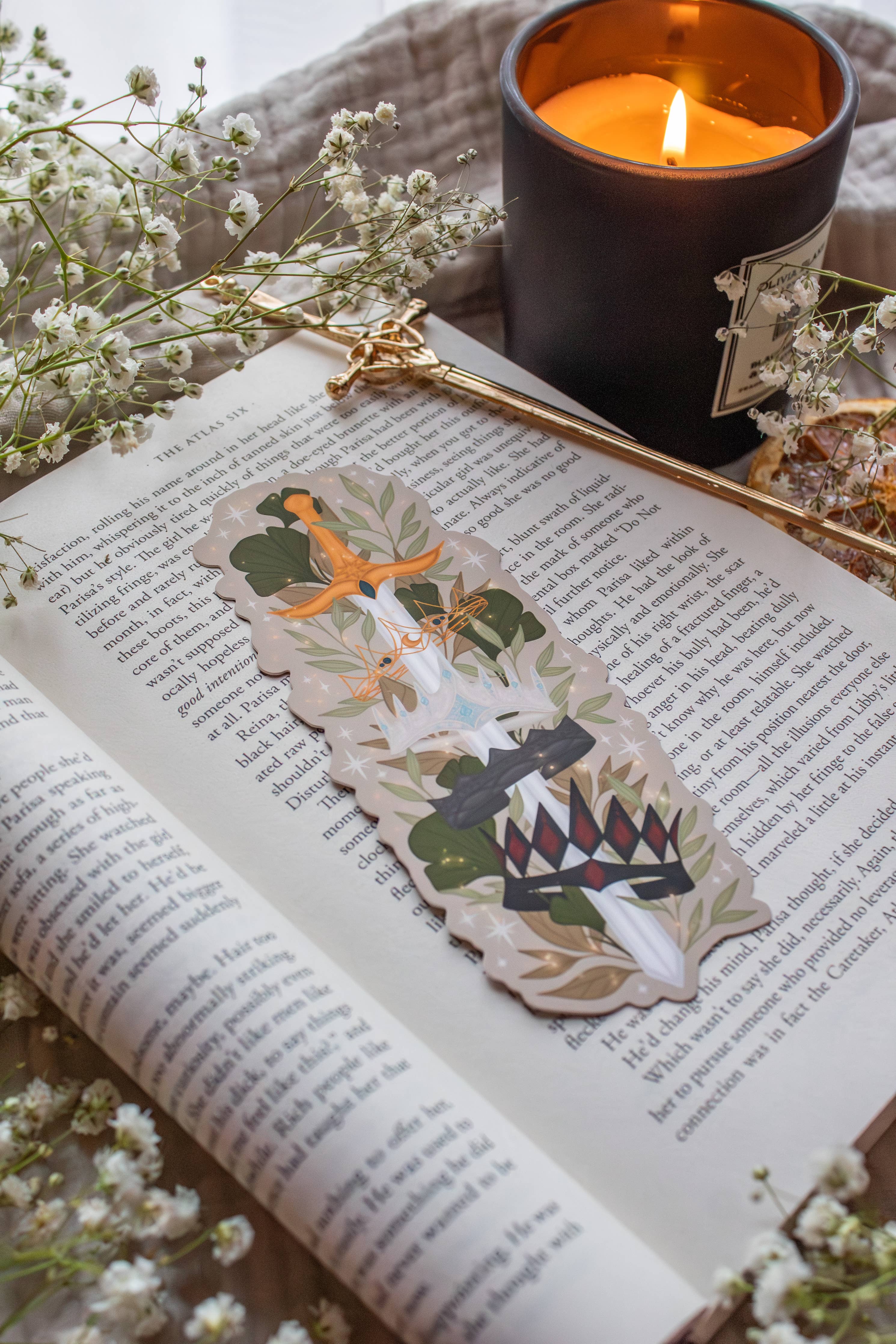Emarion Crown Sword Die-Cut Bookmark | Everflame
