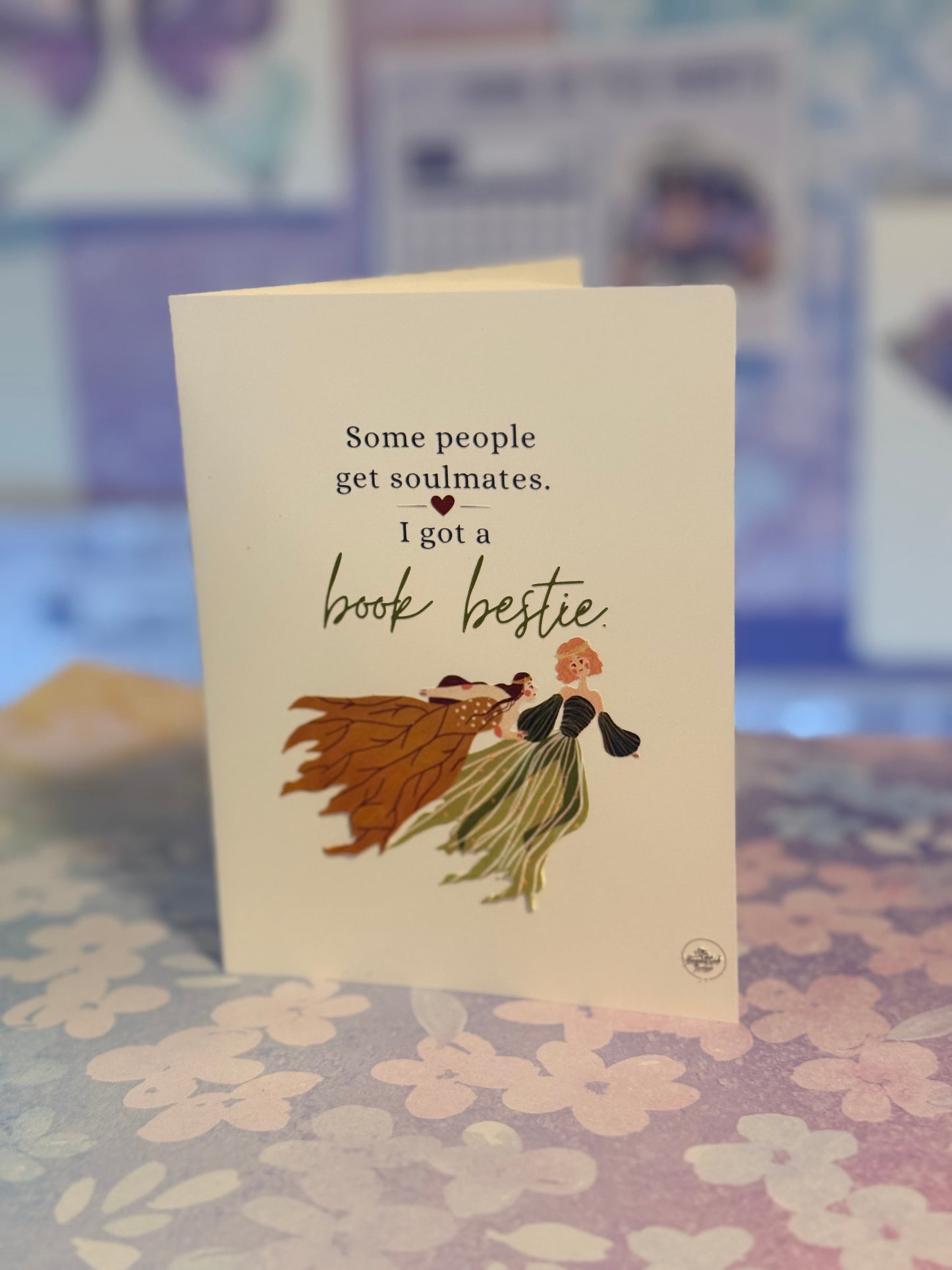 Book bestie card - fairies