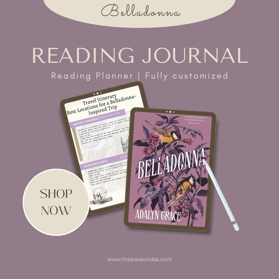 Belladonna Reading Journal – Printable Digital Book Companion & Tracker (PDF)