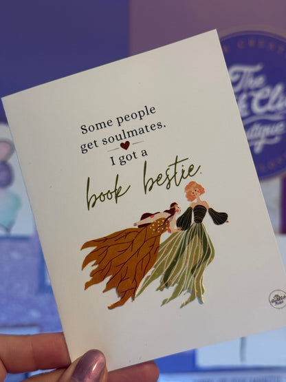 Book bestie card - fairies