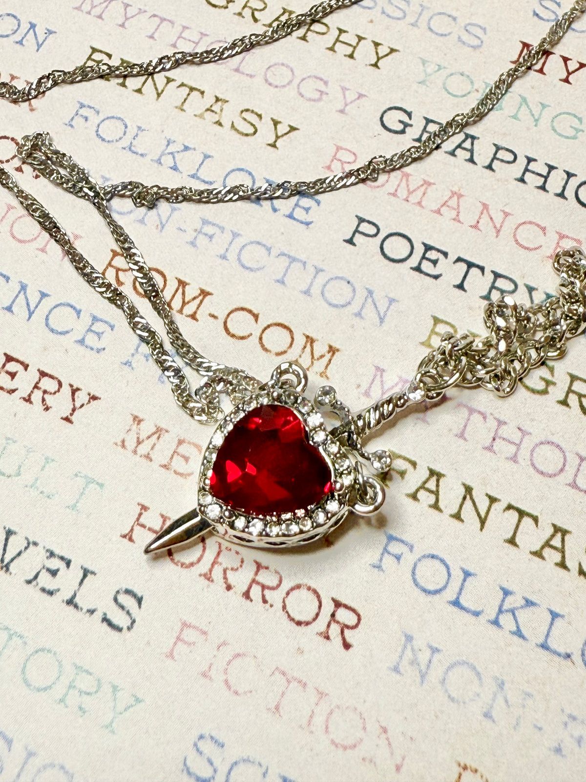 Fire heart pendant