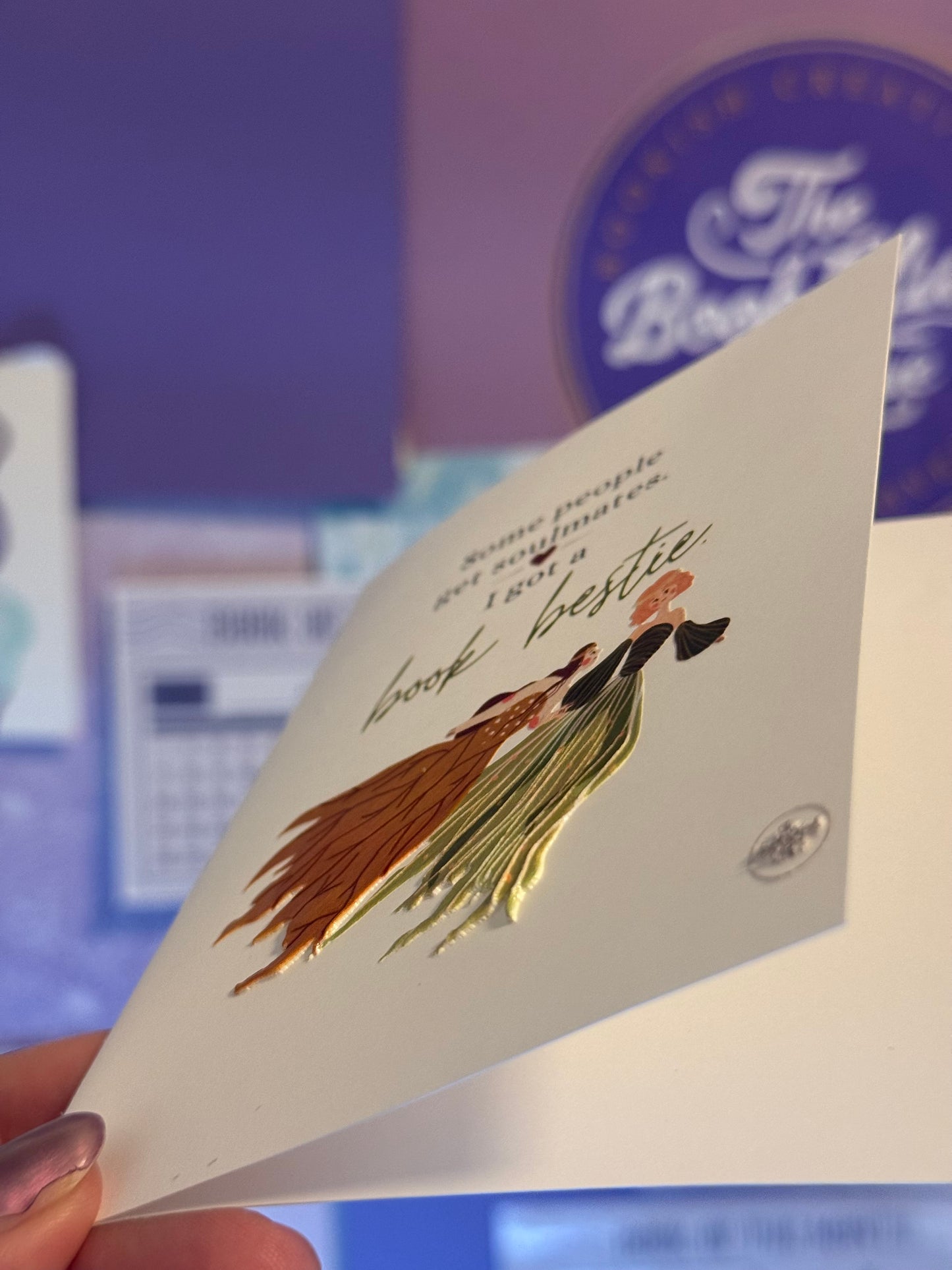 Book bestie card - fairies