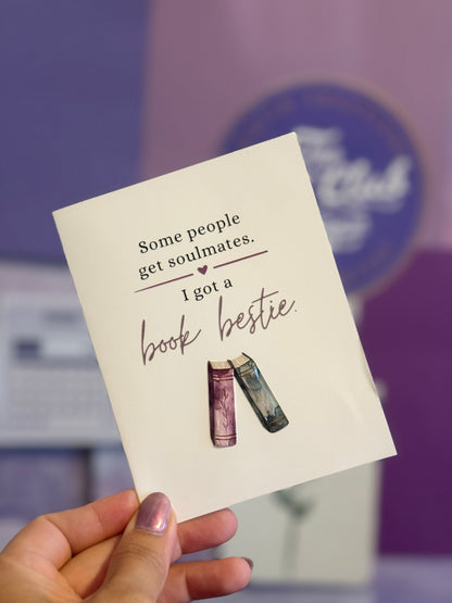 Book bestie card - books