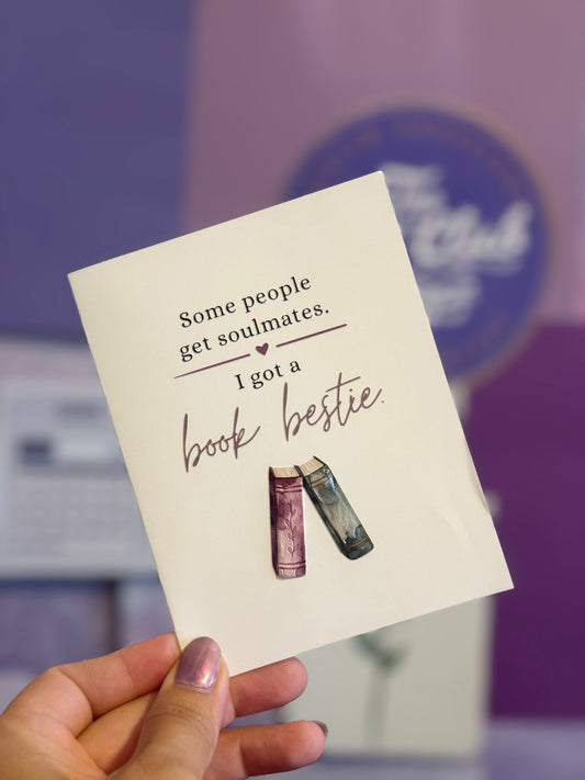 Book bestie card - books