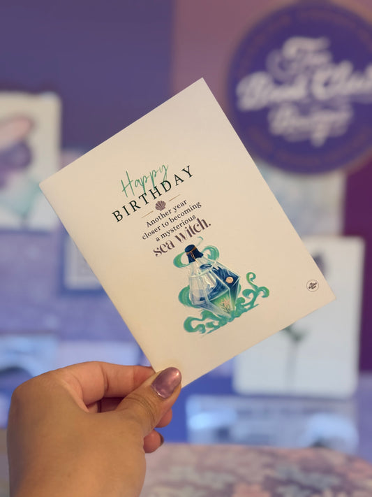 Happy Birthday Card - sea witch