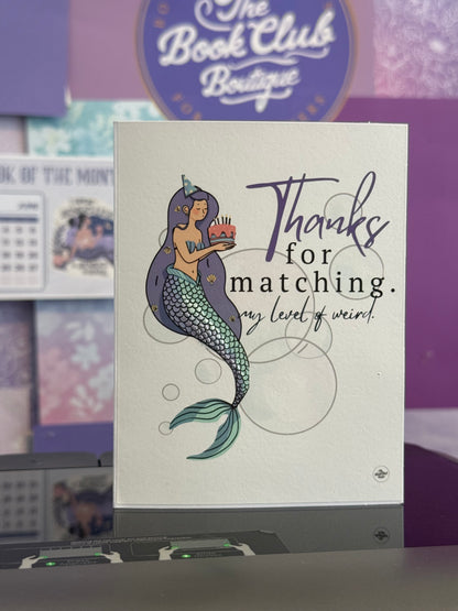 Matching my weird birthday card