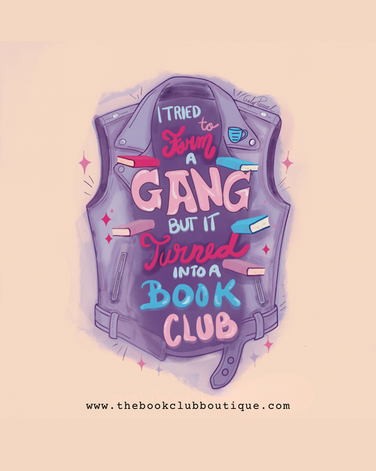 I tried to form a gang but it turned into a Bookclub waterproof sticker