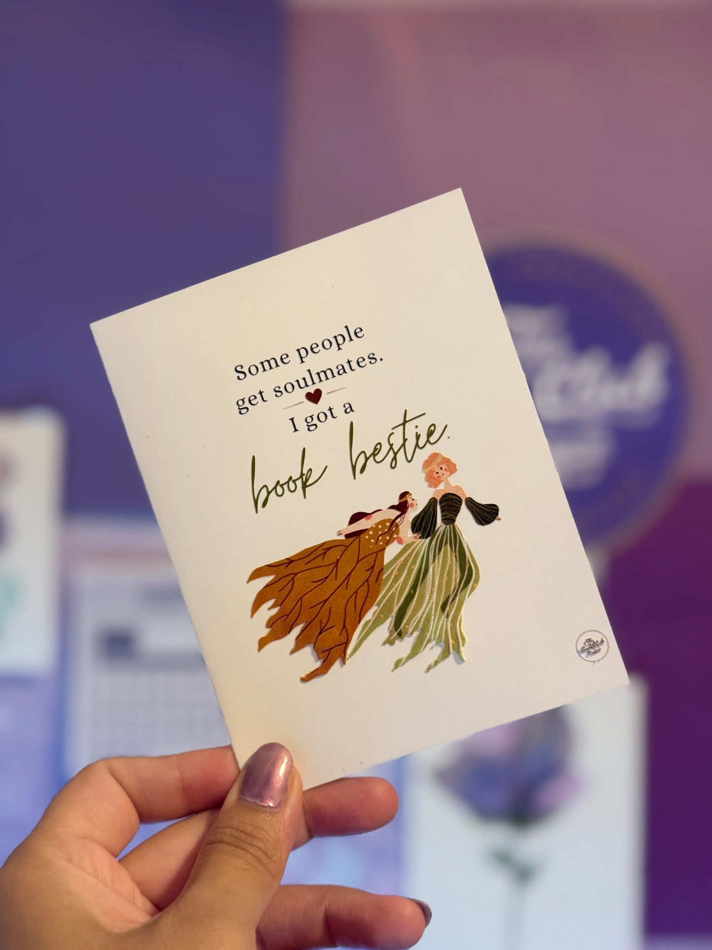 Book bestie card - fairies