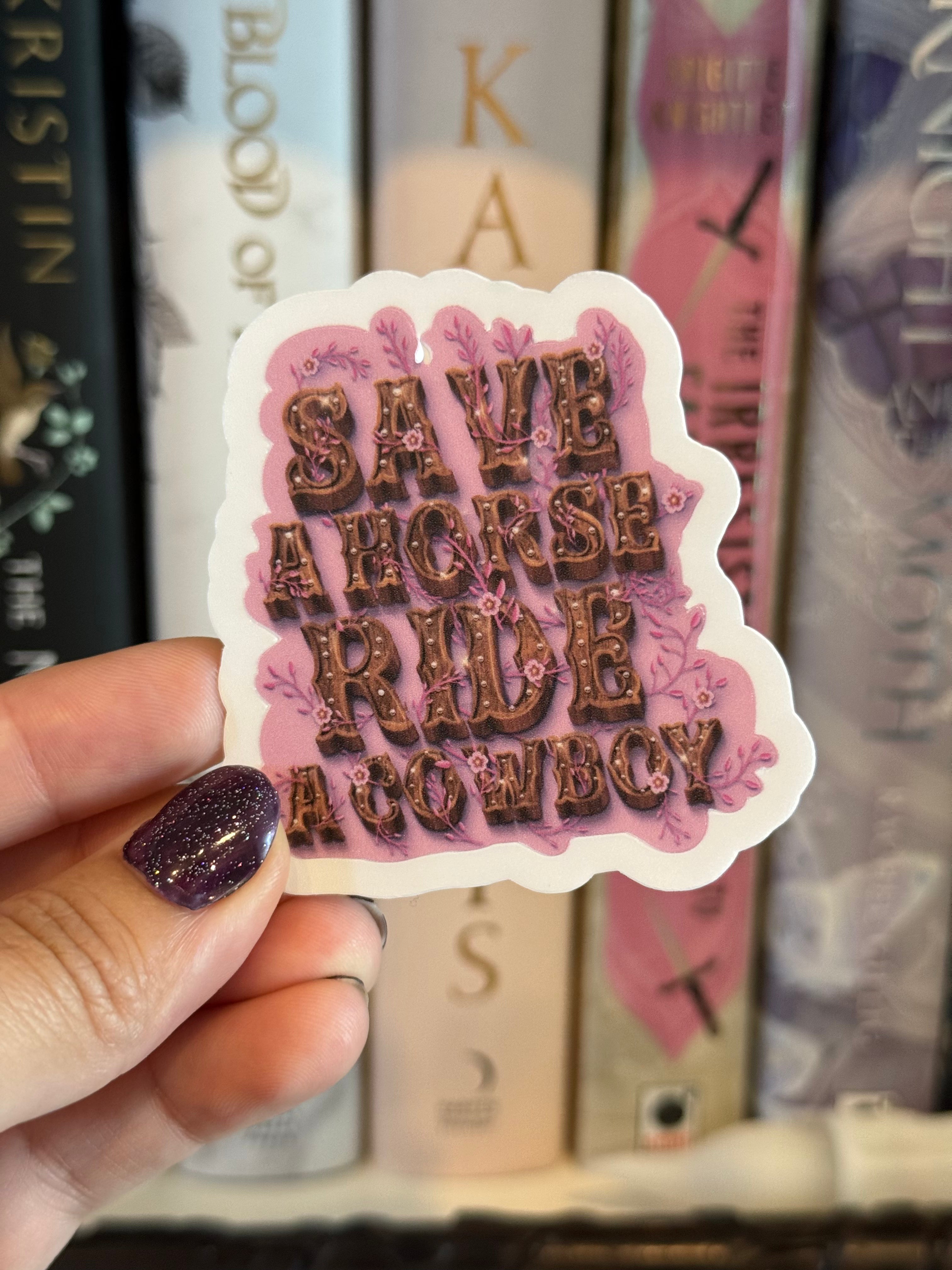 Ride a cowboy sticker