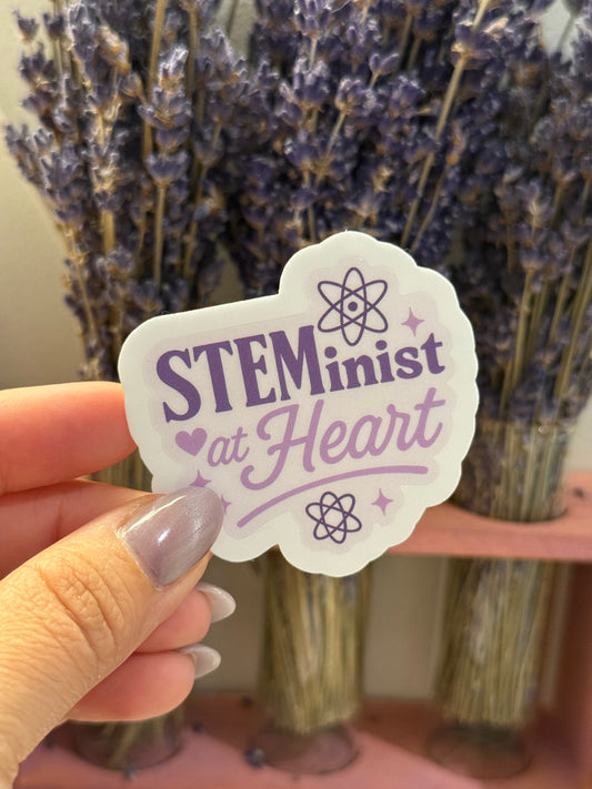 STEMinist at Heart sticker