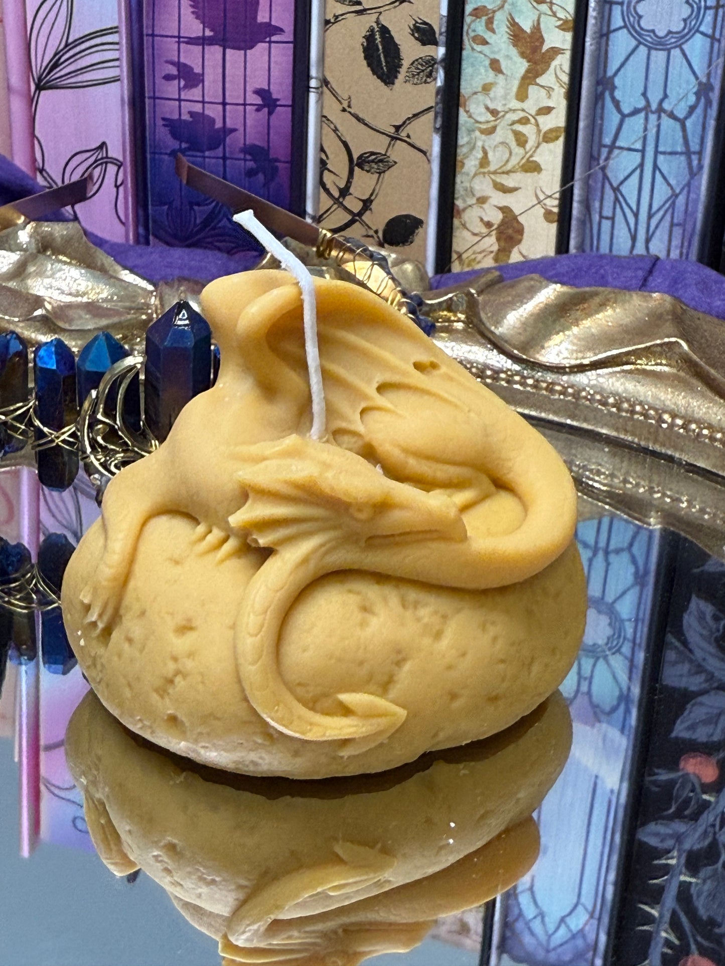 Yellow Dragon Sleeping Candle