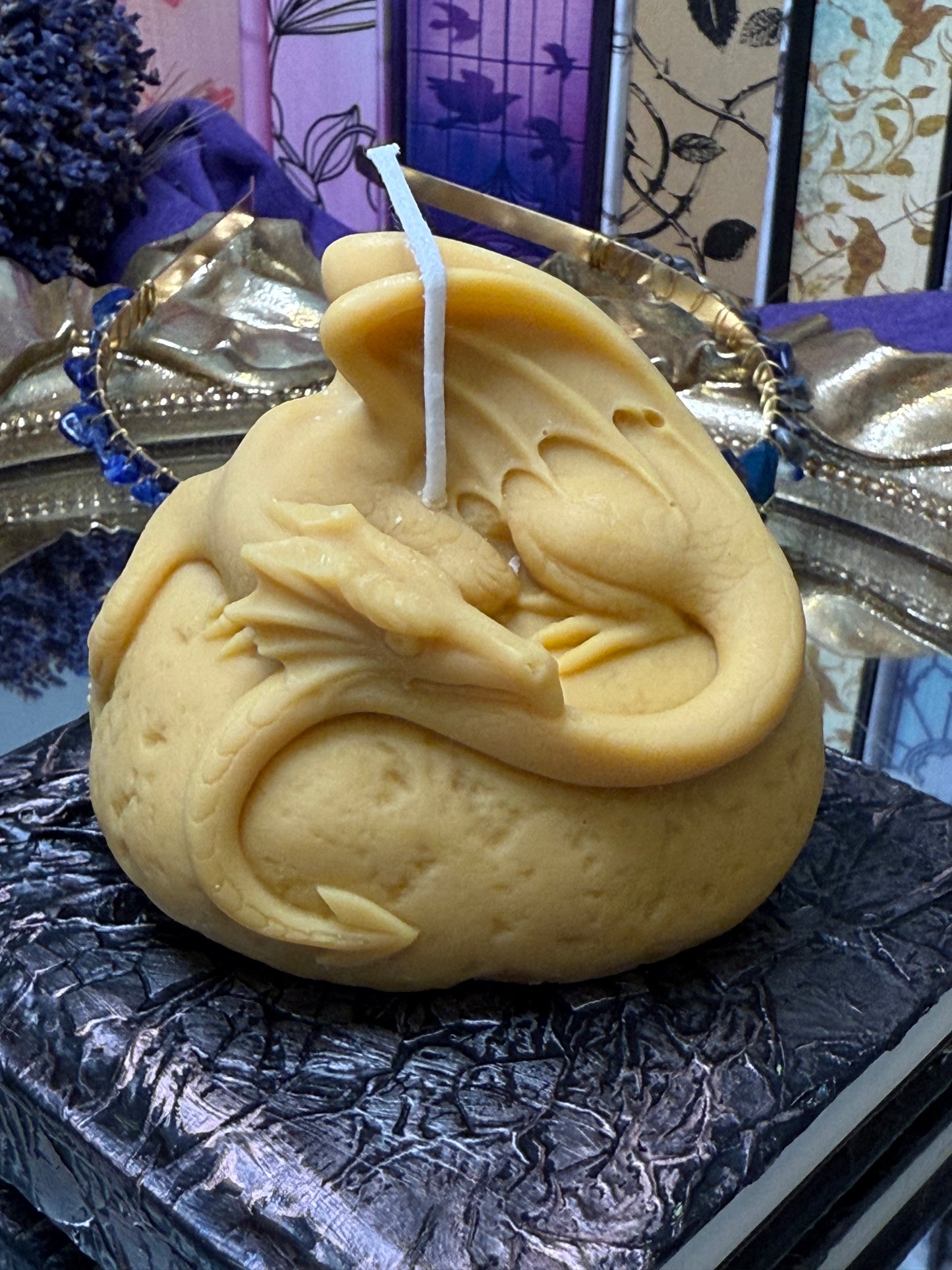 Yellow Dragon Sleeping Candle
