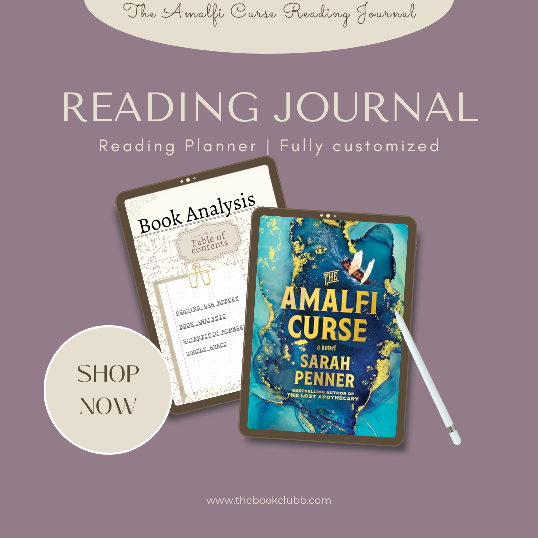 The Amalfi Curse Reading Journal – Printable Digital Book Companion & Tracker (PDF)