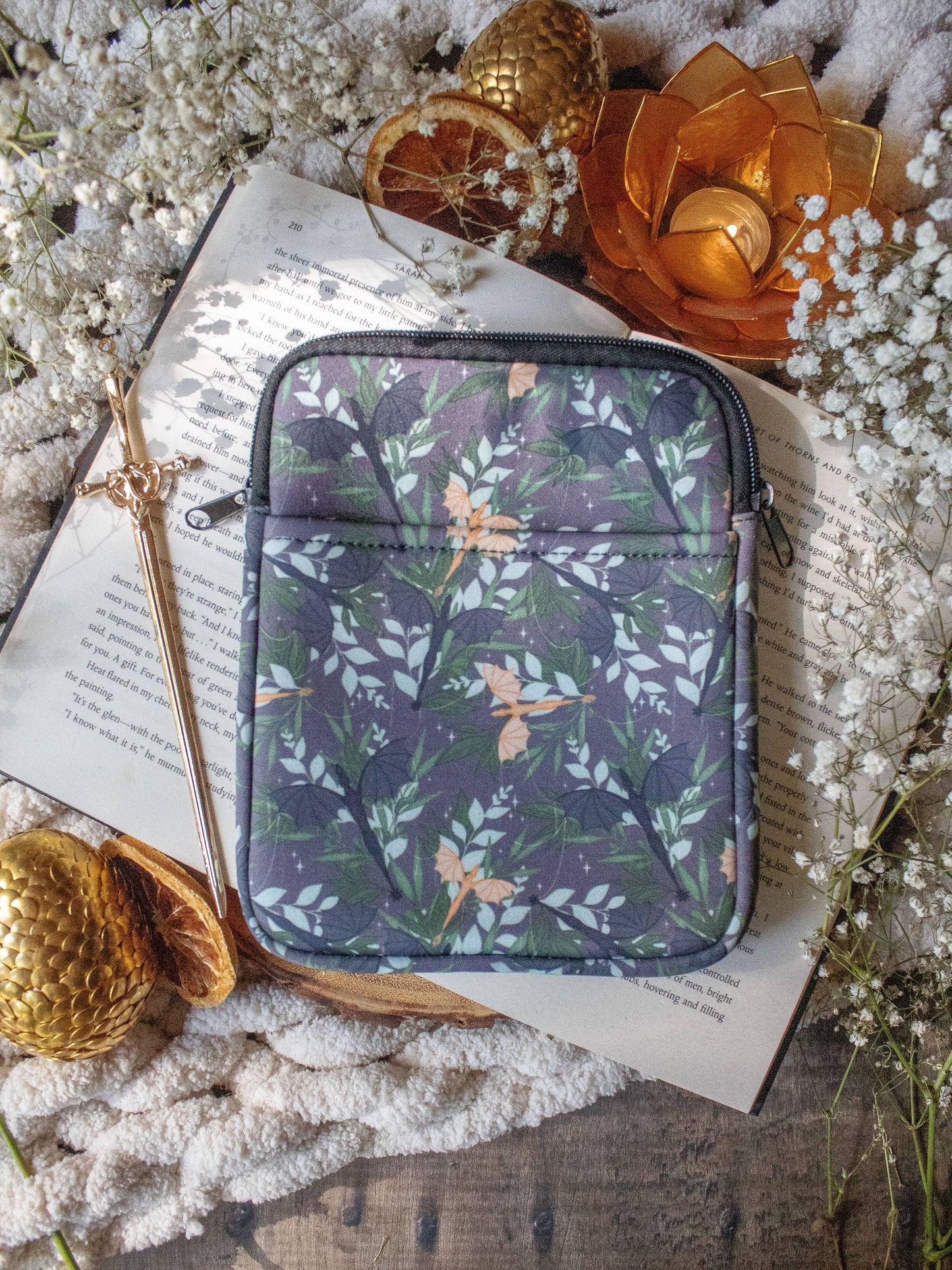 Fourth Wing Dragons Neoprene E-Reader/ Tablet Sleeve