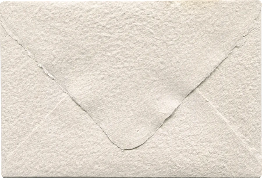 A handmade paper envelope sealed with The BookClub Boutique wax seal