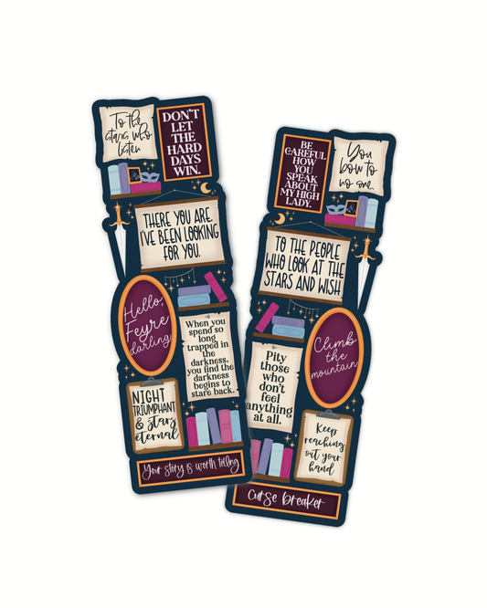 ACOTAR Quote Wall Die-Cut Bookmark