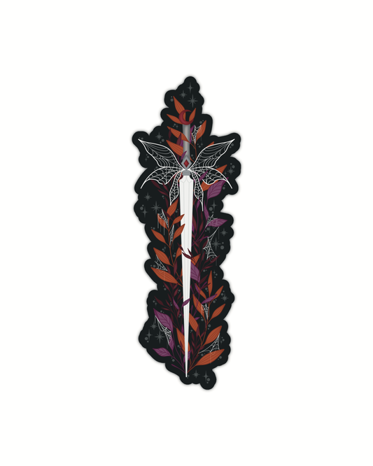 Spooky Faerie Dagger Halloween Die-Cut Bookmark