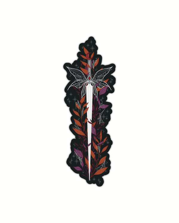 Spooky Faerie Dagger Halloween Die-Cut Bookmark