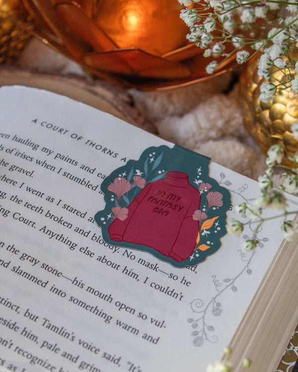 In My Fantasy Era Cozy Sweater Magnetic Bookmark