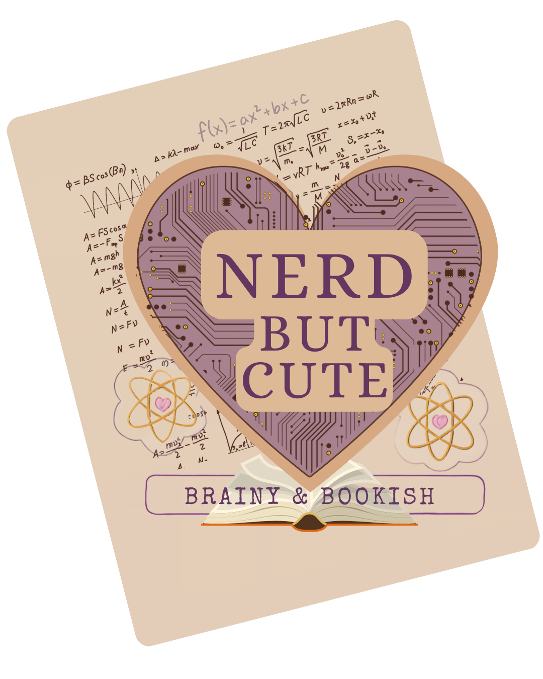 Nerd but cute sticker