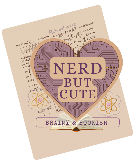 Nerd but cute sticker