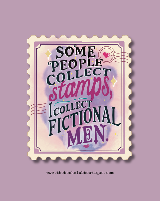 I collect fictional men sticker